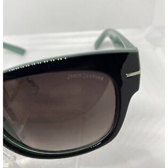 JUICY COUTURE new Womens SUNGLASSES Black Green Square black Lens WJC81SG05 - Picture 4 of 8